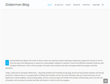 Tablet Screenshot of dobermanblog.com